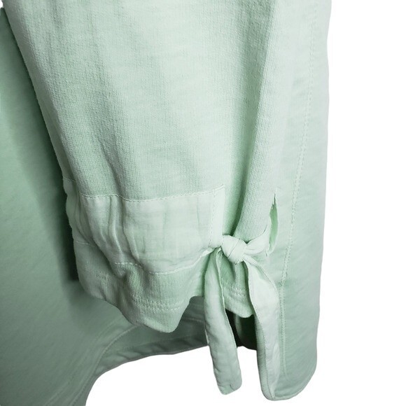Soft Surroundings Tunic w/Tie Sleeves Light Green - Size M - Picture 4 of 9